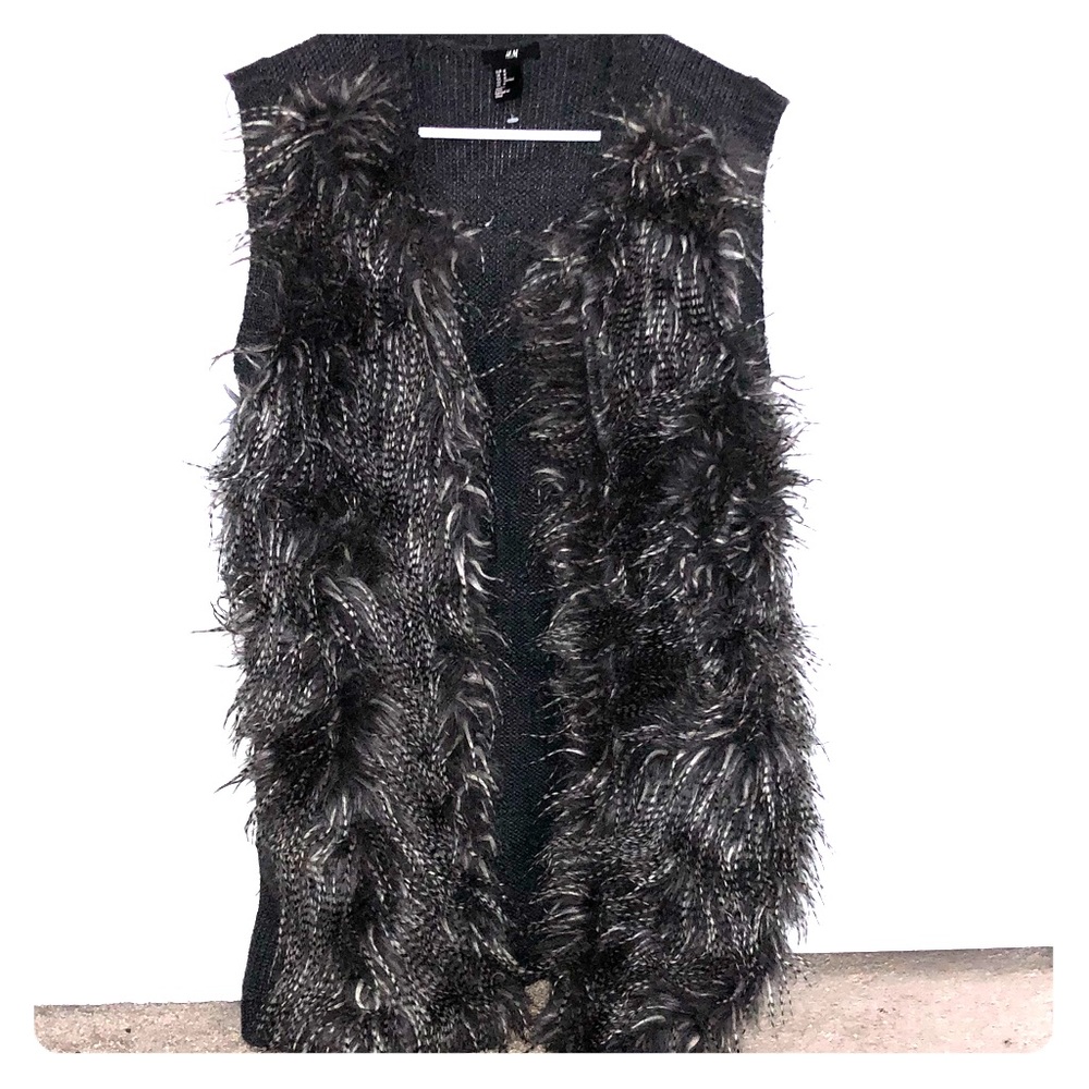 Faux fur vest